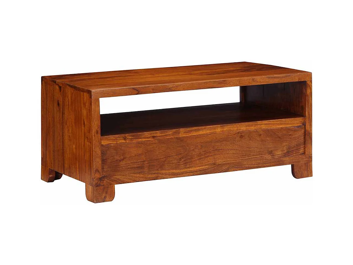 Table basse 90x50x40 cm bois d'acacia massif