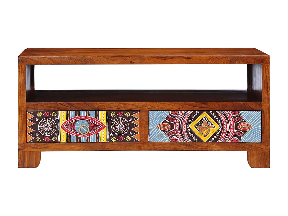 Table basse 90x50x40 cm bois d'acacia massif