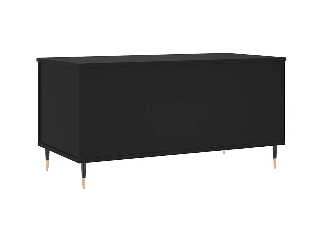 Table basse Noir 90x44,5x45 cm Bois d'ingénierie