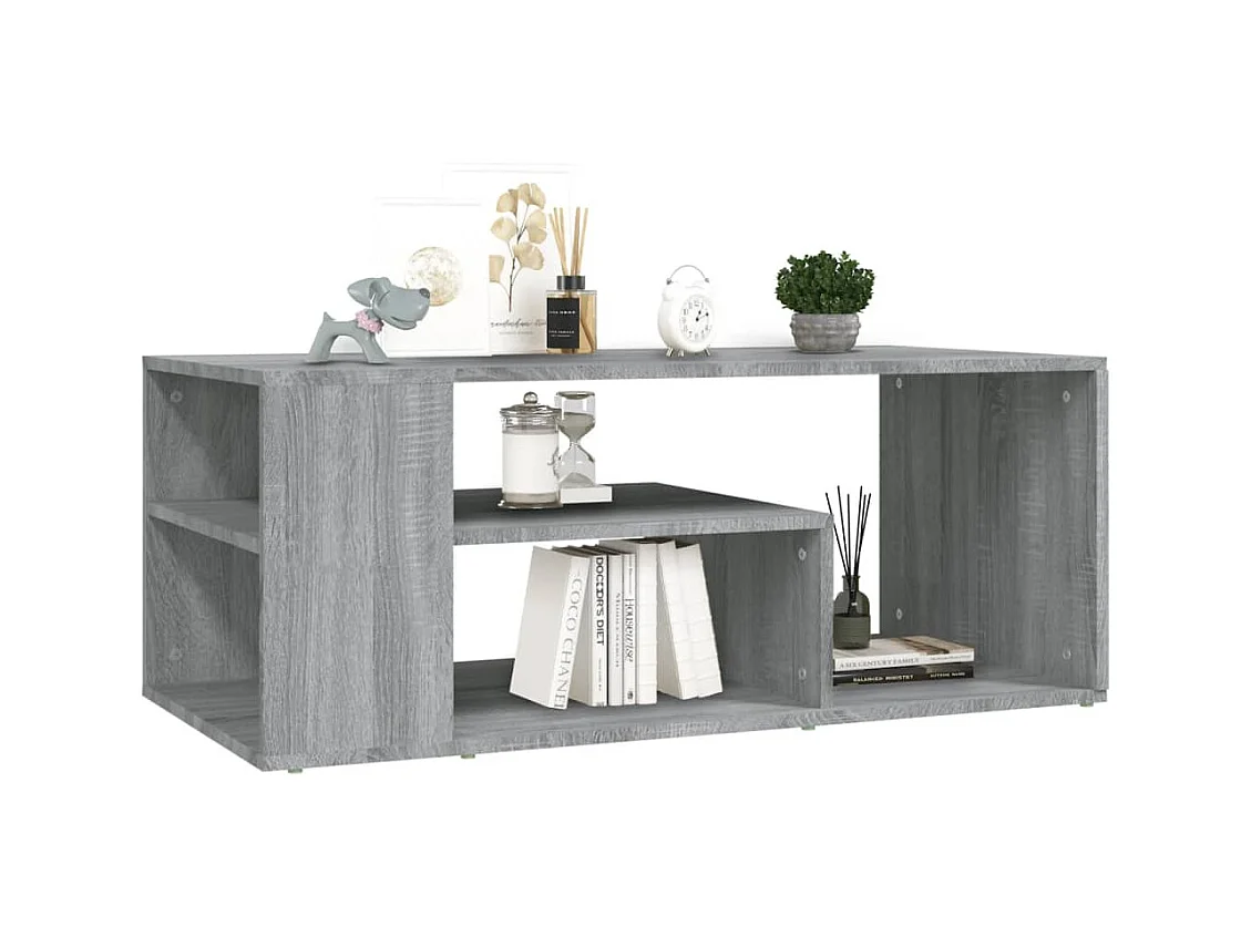 Sonoma salontafel grijs 100x50x40 cm Technisch hout