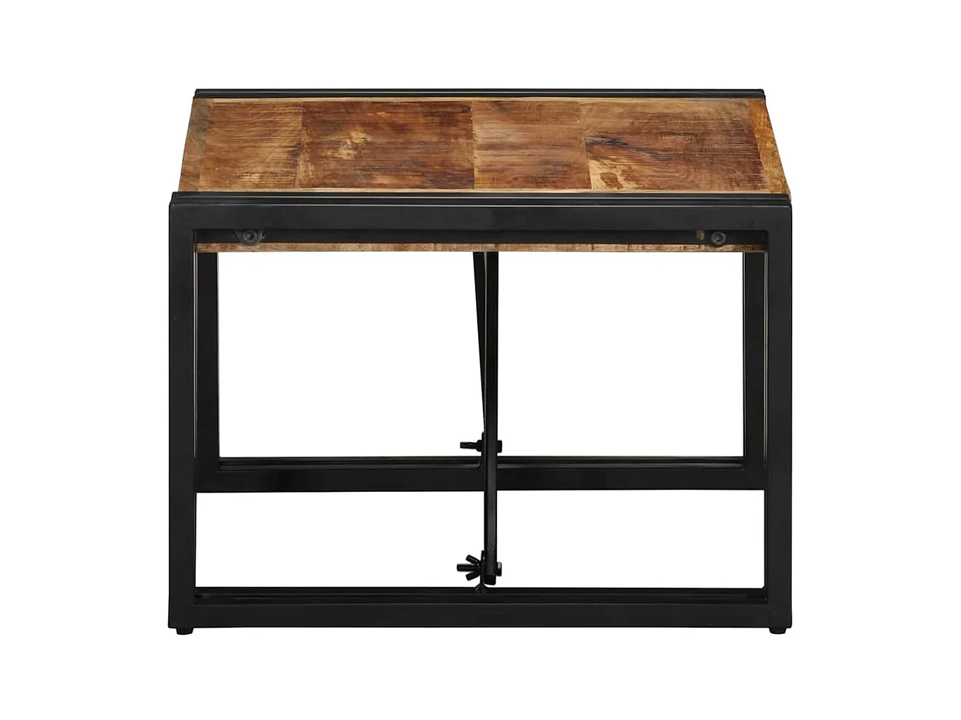 Table basse 50x50x35 cm bois de manguier massif brut