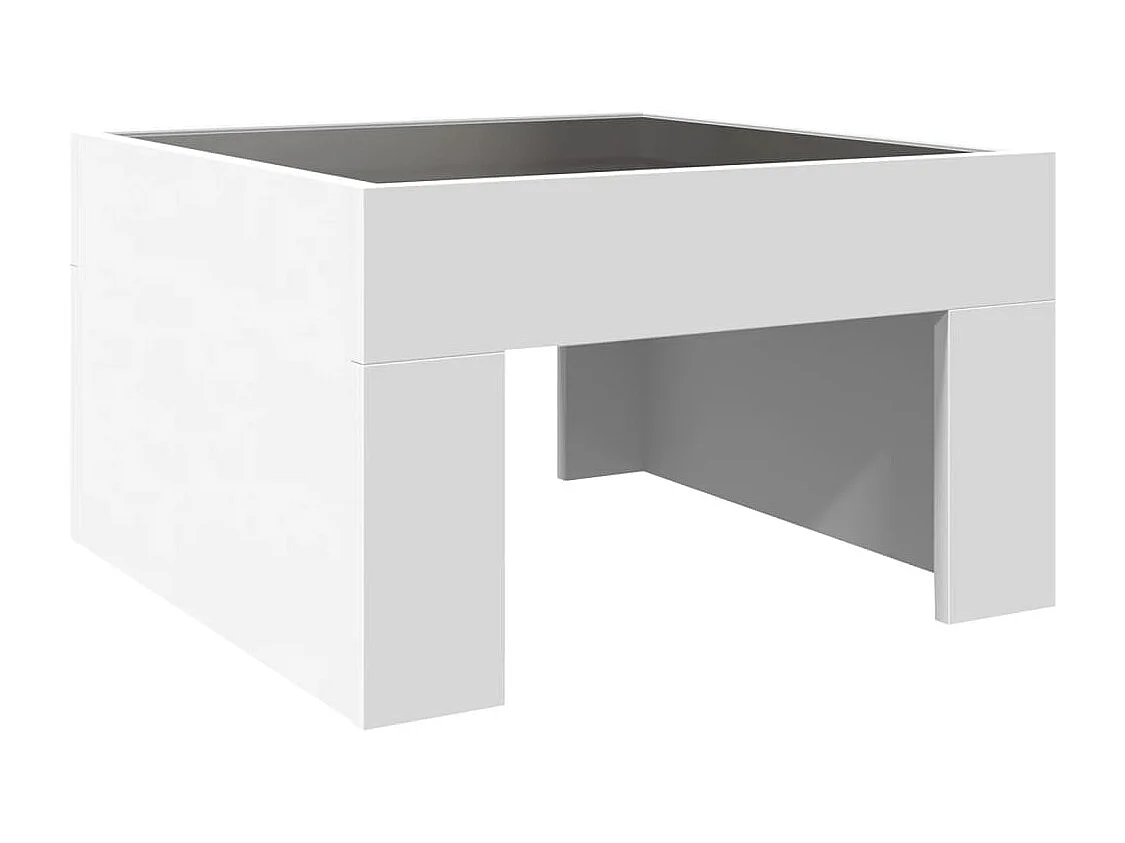 Tavolino con LED bianco infinity 50x50x30 cm