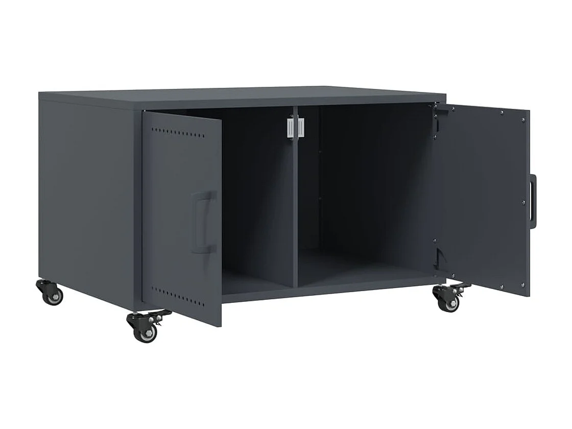 Antraciet salontafel 68x50x43,5 cm staal