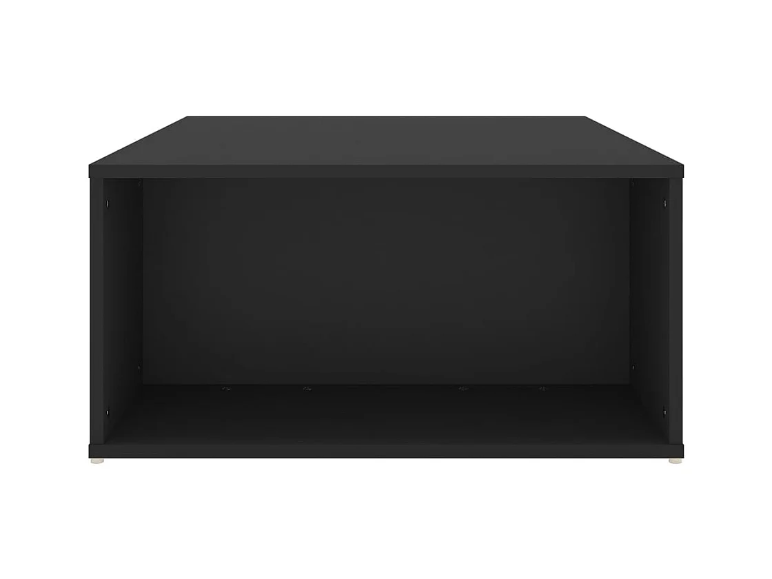 Zwarte salontafel 90x67x33 cm bewerkt hout