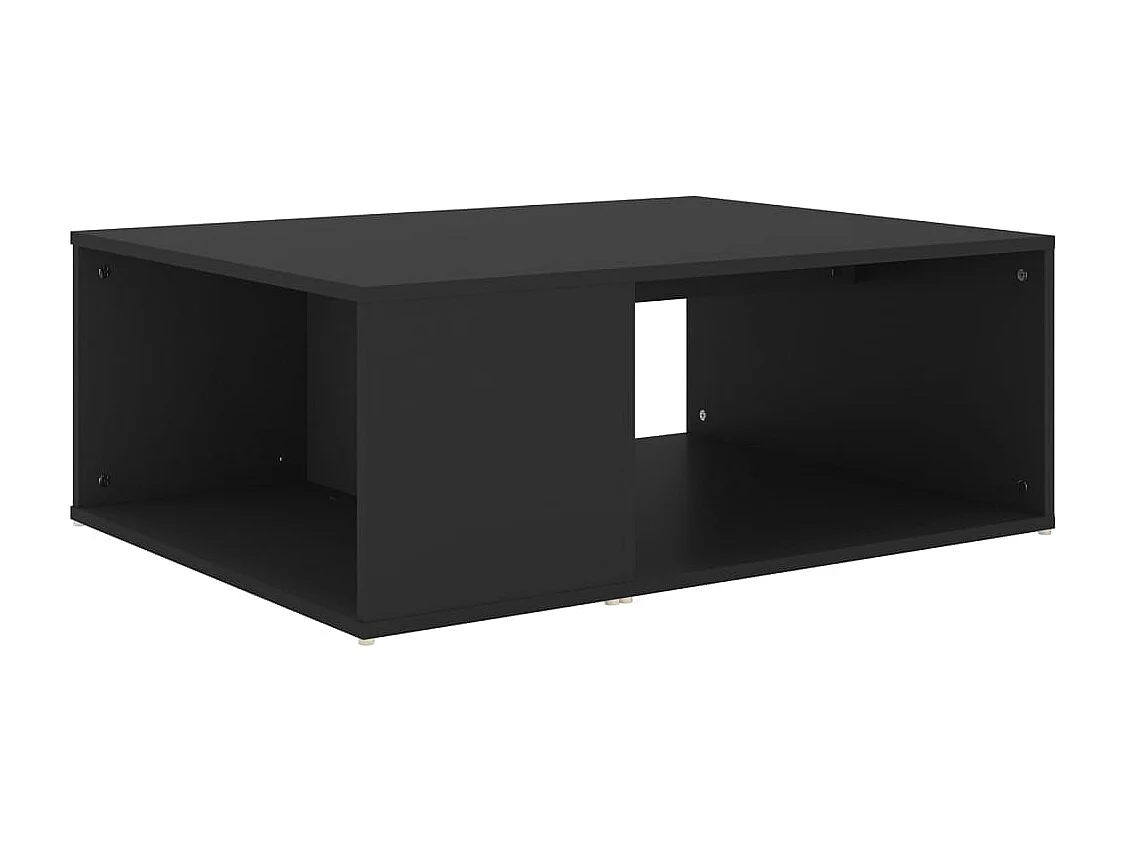 Table basse noir 90x67x33 cm bois d'ingénierie