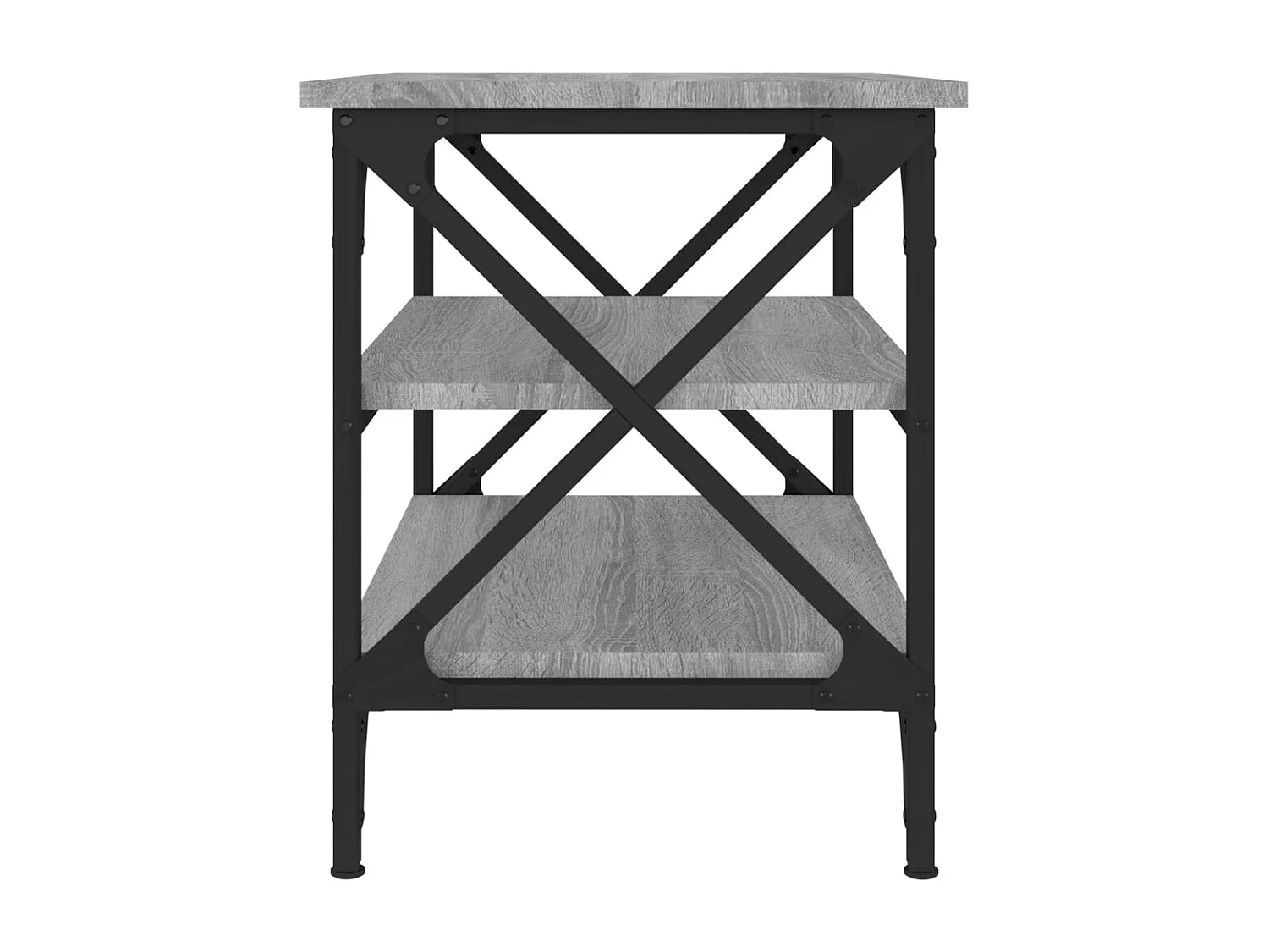 Tavolino Sonoma grigio 55x38x45 cm Legno ingegnerizzato