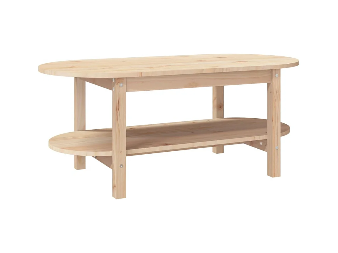 Table basse 110x55x45 cm Bois massif de pin
