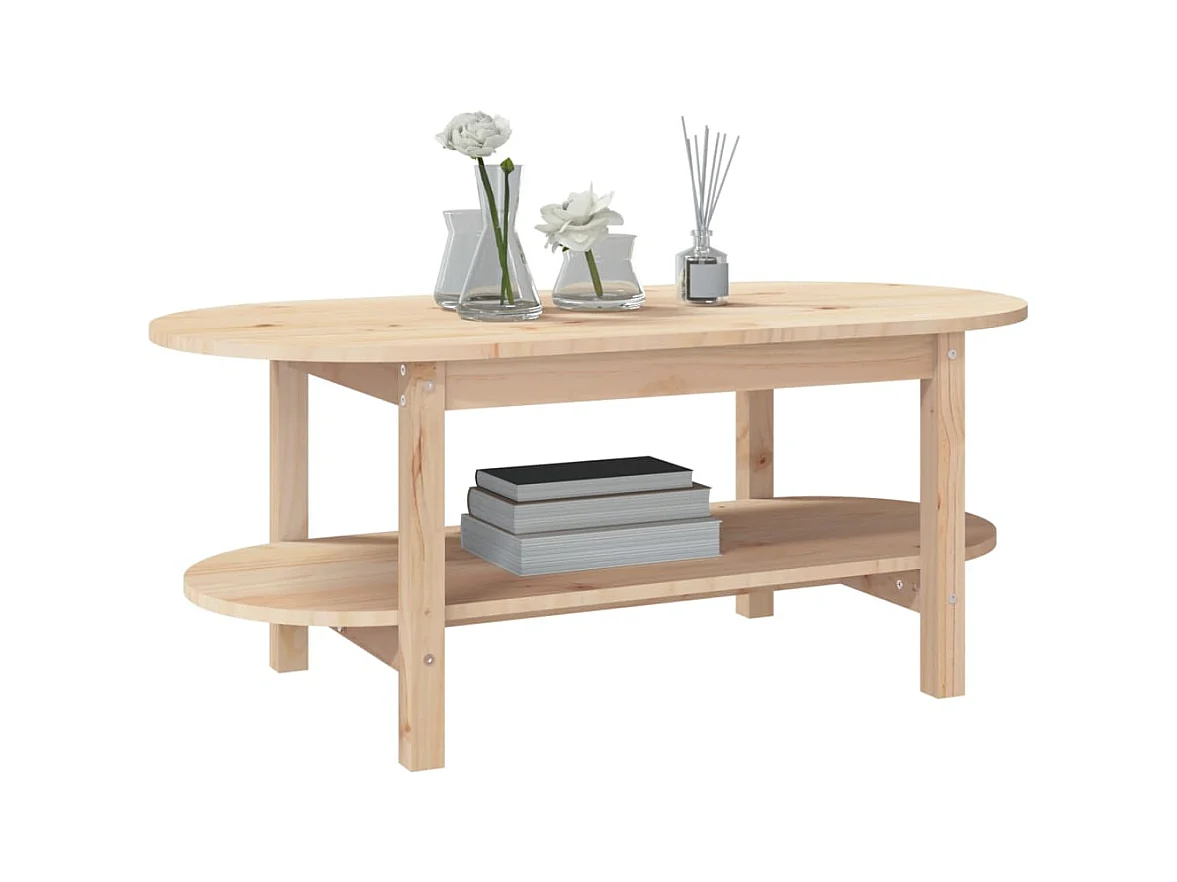 Table basse 110x55x45 cm Bois massif de pin