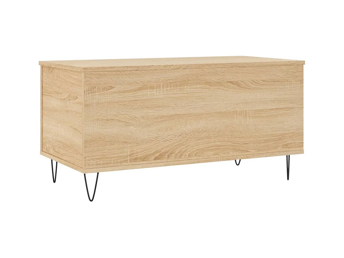 Couchtisch aus Sonoma-Eiche, 90 x 44,5 x 45 cm, Holzwerkstoff