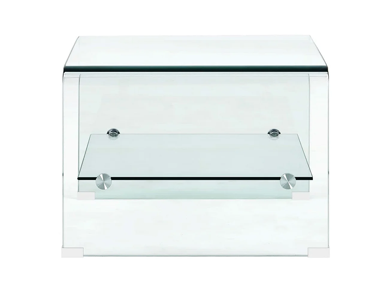 Table basse Clair 50x45x33 cm Verre trempé