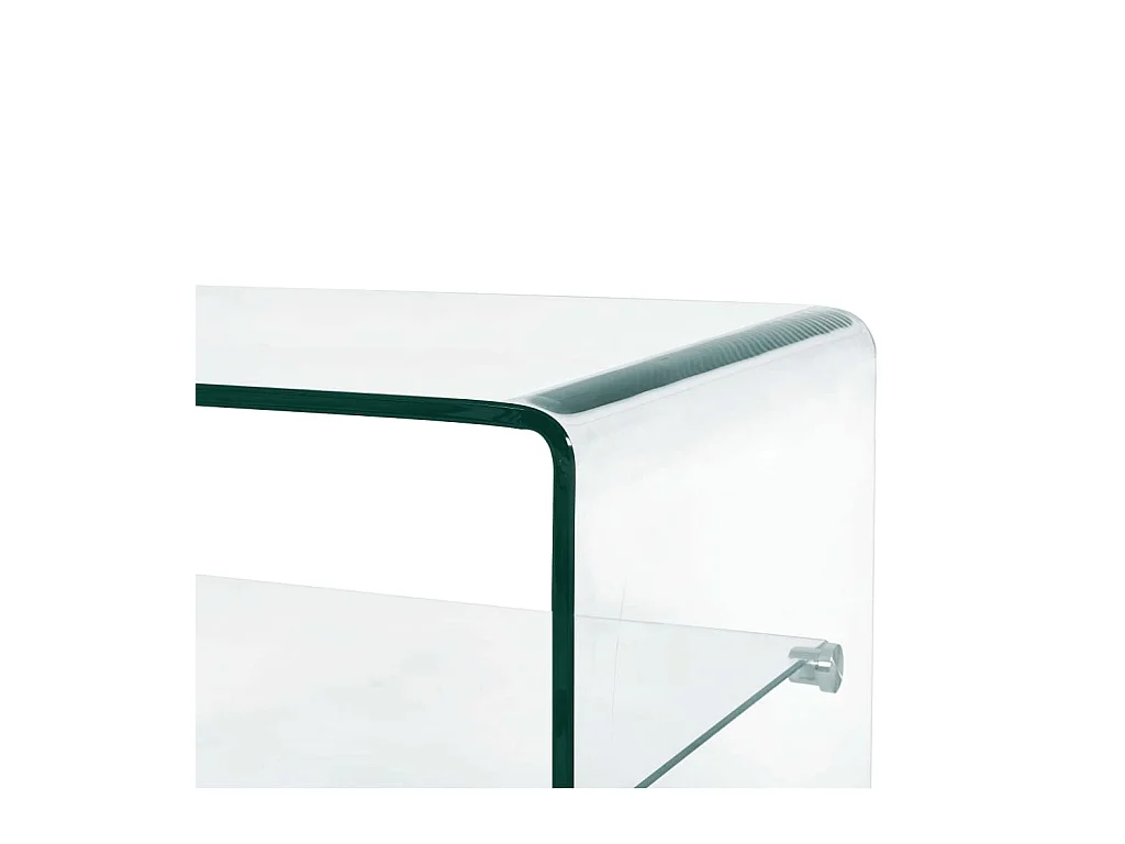 Table basse Clair 50x45x33 cm Verre trempé