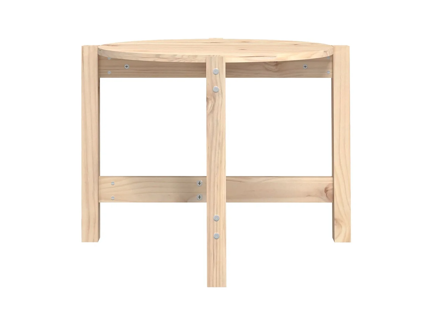 Table basse Ø 62,5x45 cm Bois massif de pin