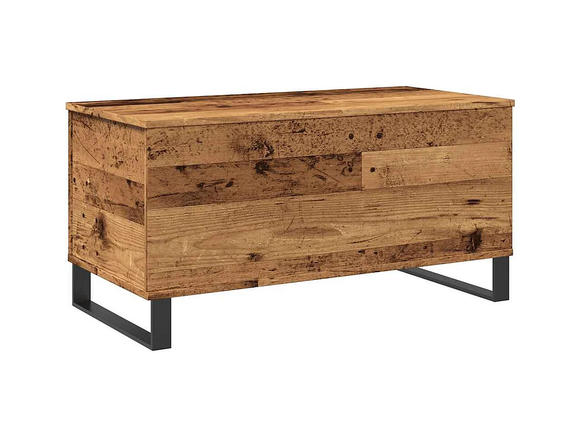 Table basse vieux bois 90x44,5x45 cm bois d'ingénierie