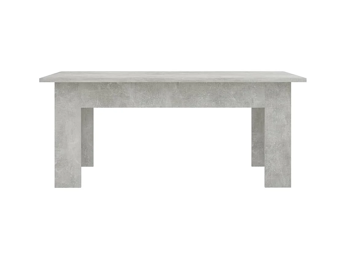 Table basse Gris béton 100x60x42 cm Bois d’ingénierie