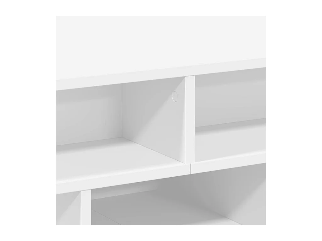 Table basse blanc 70x70x29 cm bois d'ingénierie