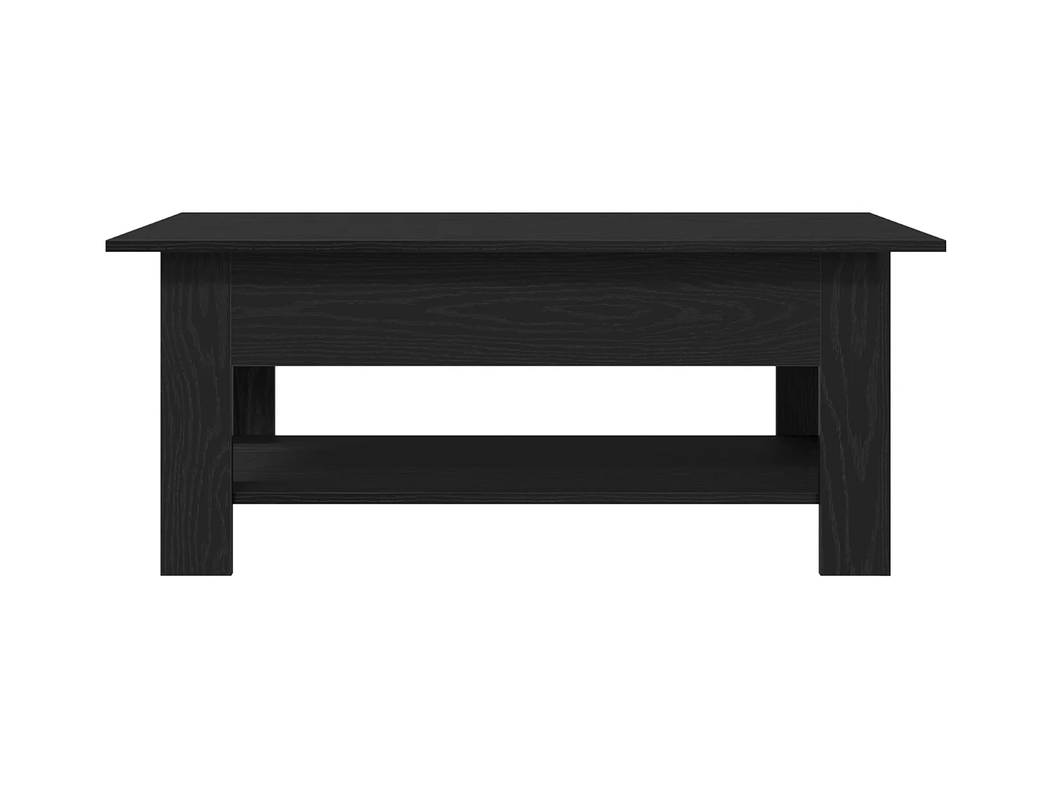Table basse en chêne noir 102x55x42 cm en bois aggloméré