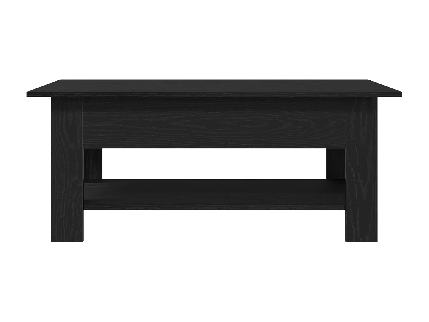 Table basse en chêne noir 102x55x42 cm en bois aggloméré