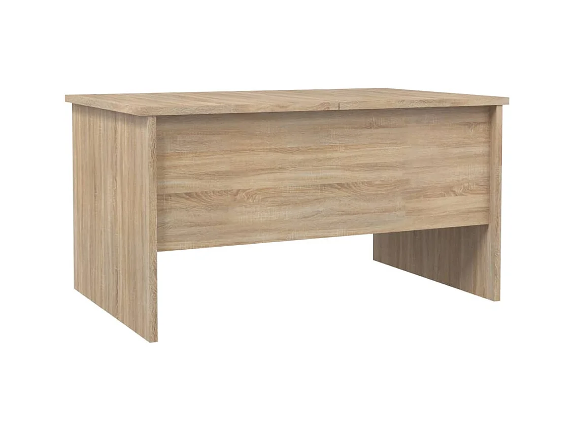 Table basse chêne sonoma 80x50x42,5 cm bois d'ingénierie