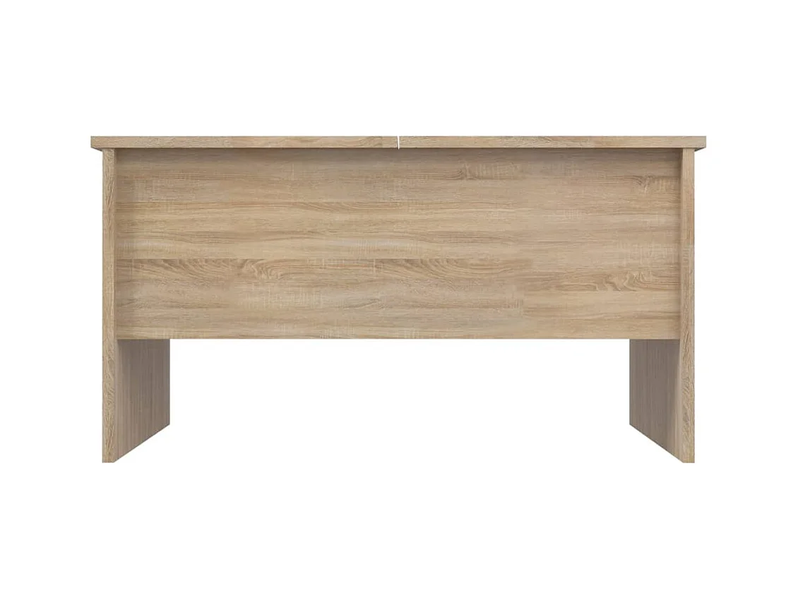 Table basse chêne sonoma 80x50x42,5 cm bois d'ingénierie