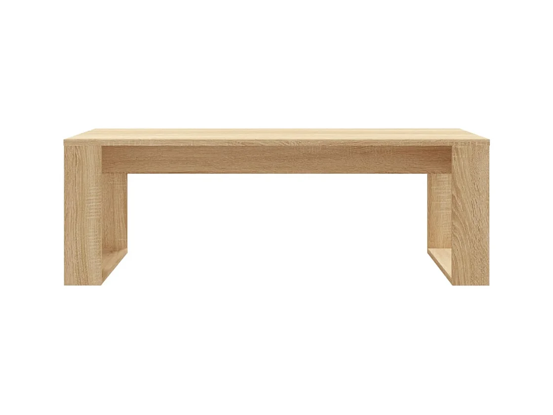 Table basse chêne sonoma 102x50x35 cm bois d'ingénierie