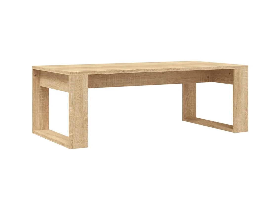 Table basse chêne sonoma 102x50x35 cm bois d'ingénierie