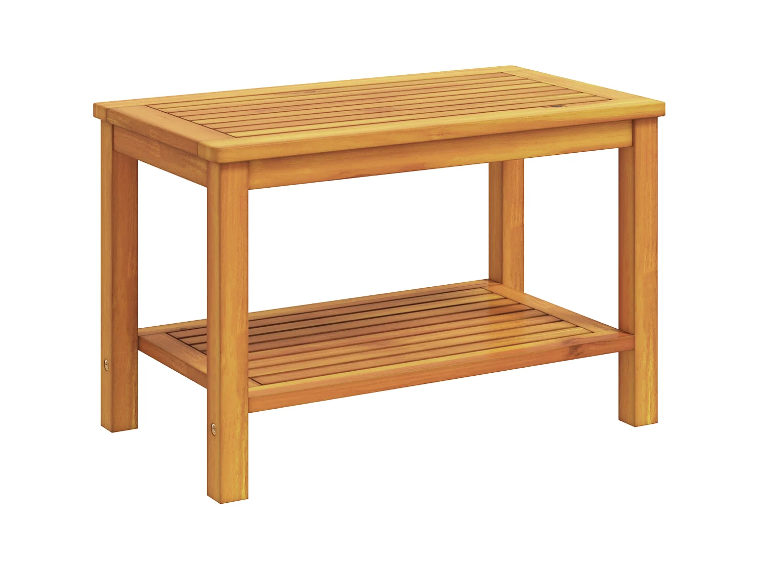 Table basse 70x40x45 cm en bois d'acacia massif