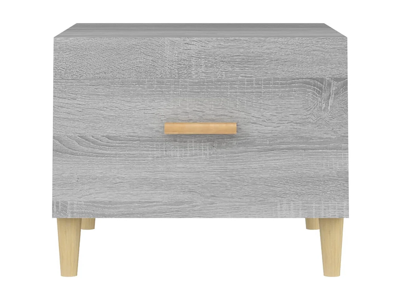 Tavolino Sonoma grigio 50x50x40 cm in legno ingegnerizzato