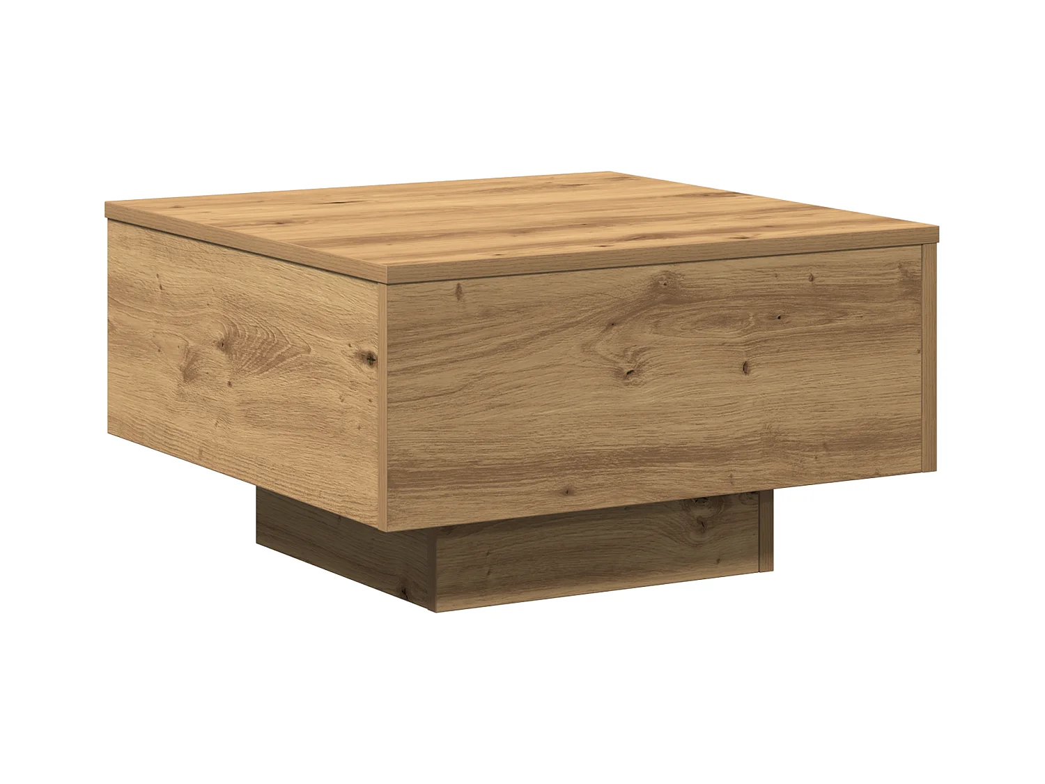 Table basse Artisian en chêne 55x55x31 cm en bois d'ingénierie