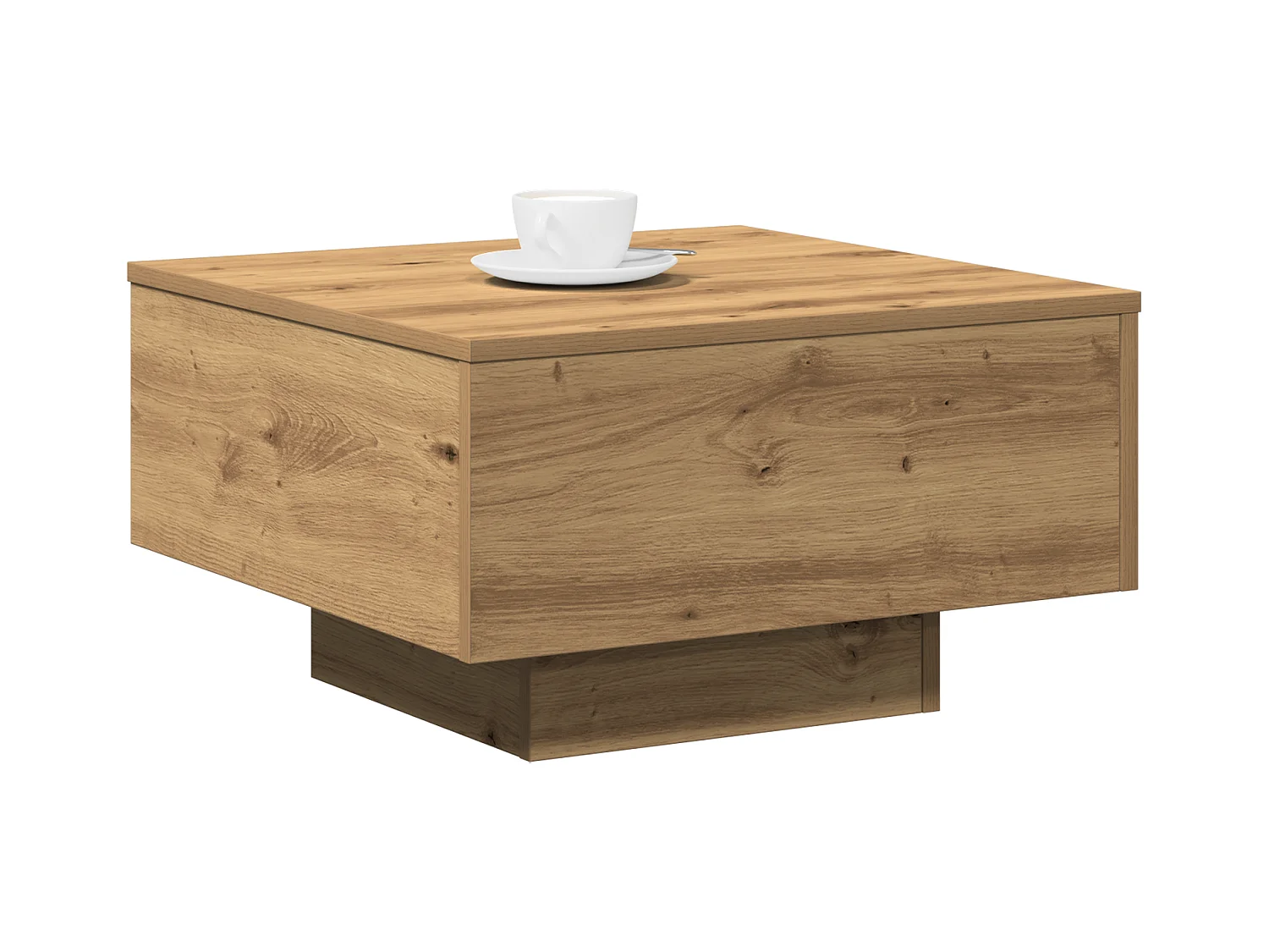 Table basse Artisian en chêne 55x55x31 cm en bois d'ingénierie