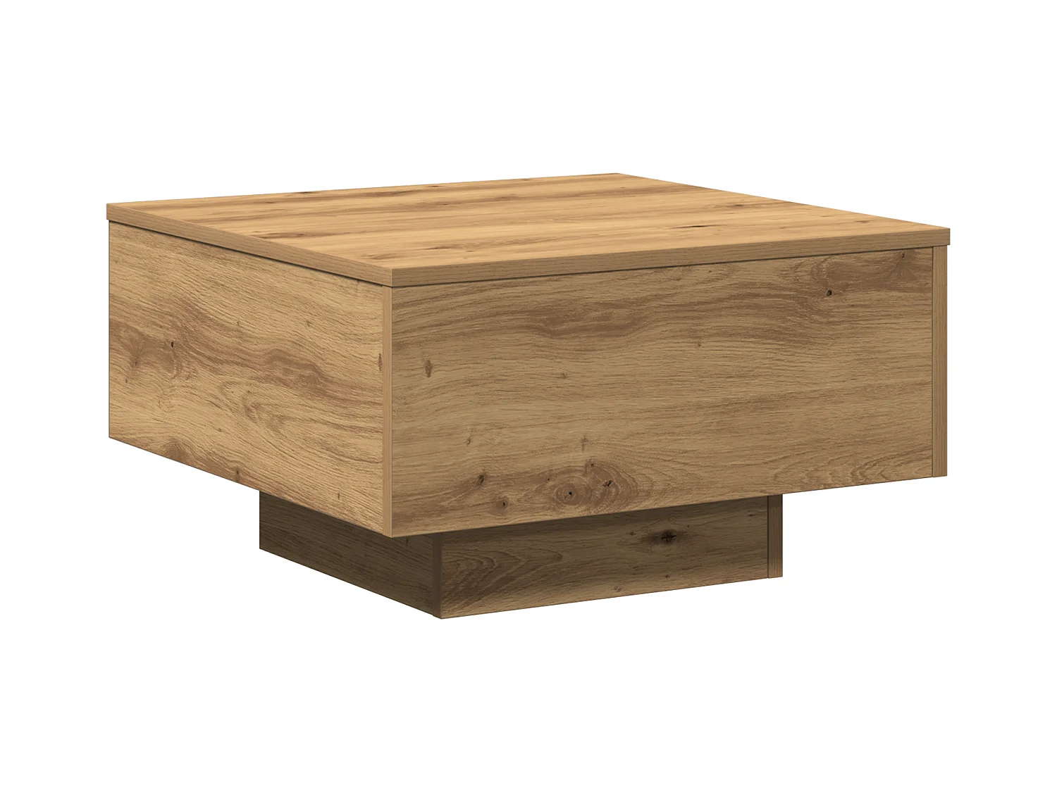 Table basse Artisian en chêne 55x55x31 cm en bois d'ingénierie