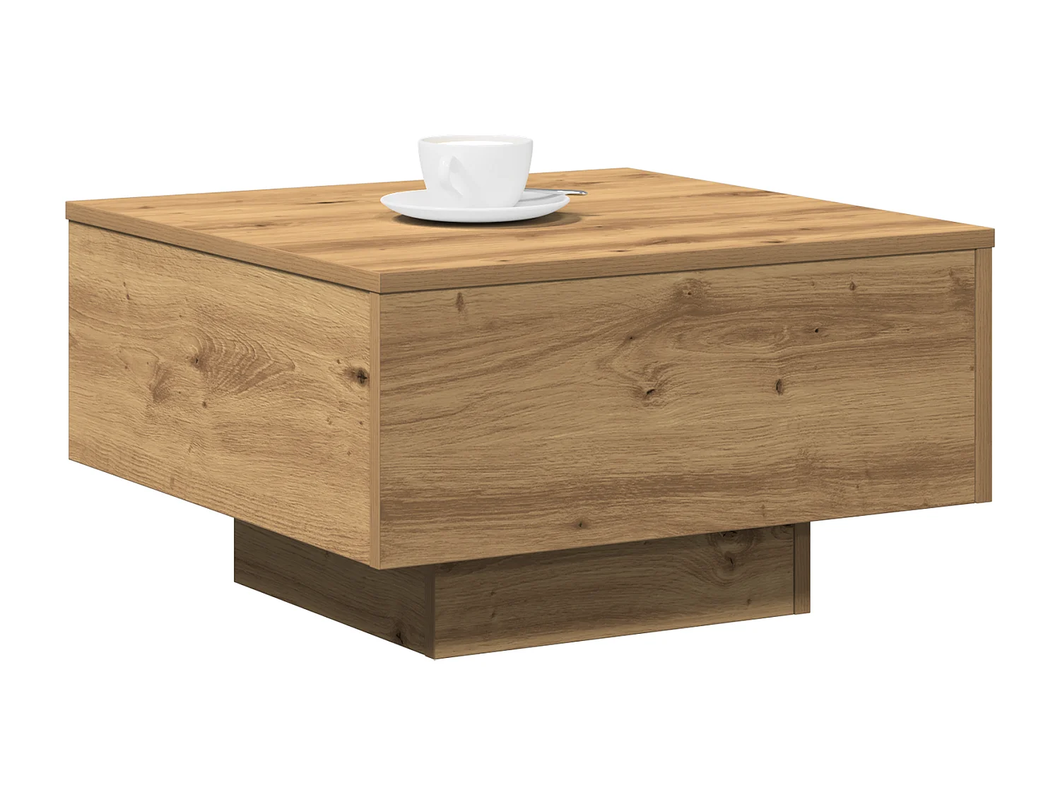 Table basse Artisian en chêne 55x55x31 cm en bois d'ingénierie