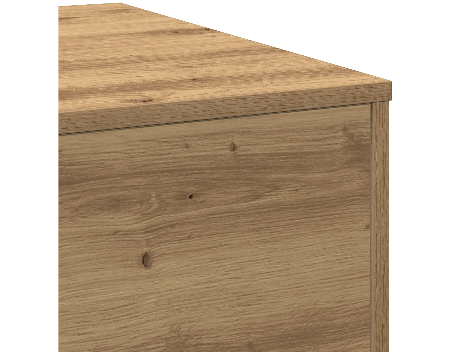 Table basse Artisian en chêne 55x55x31 cm en bois d'ingénierie