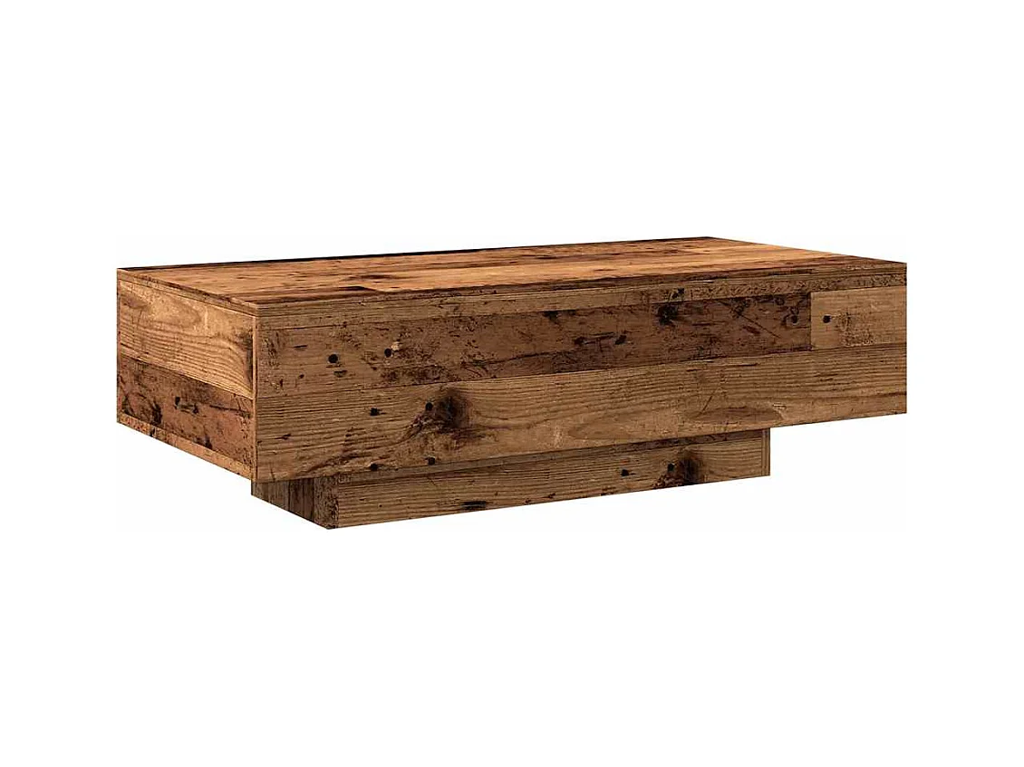 Mesa de centro madera vieja 100x49,5x31 cm madera de ingeniería