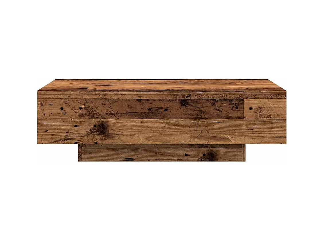 Mesa de centro madera vieja 100x49,5x31 cm madera de ingeniería