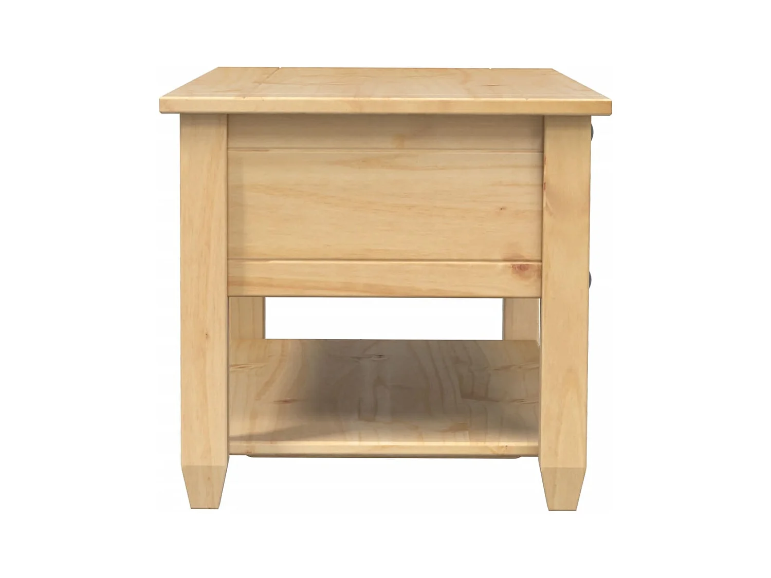 Table basse avec tiroirs Corona 100x48x45 cm bois de pin massif