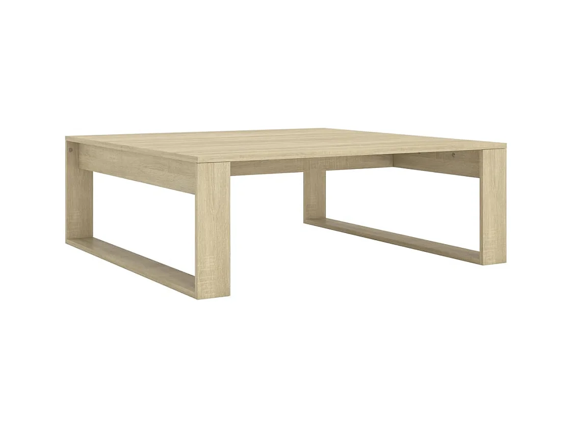 Table basse Chêne sonoma 100x100x35 cm Bois d'ingénierie