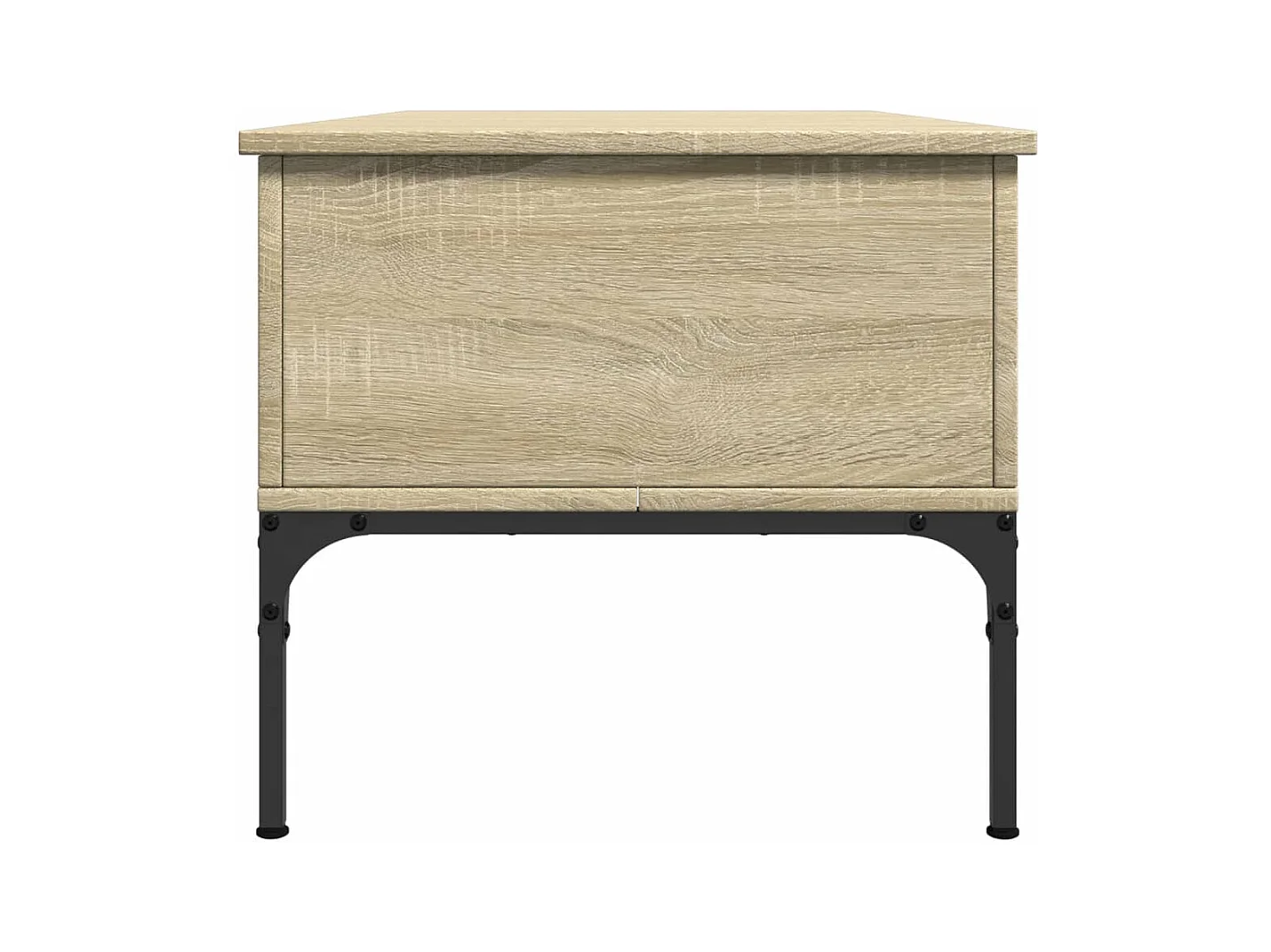 Sonoma eiken salontafel 100x50x45cm bewerkt hout en metaal