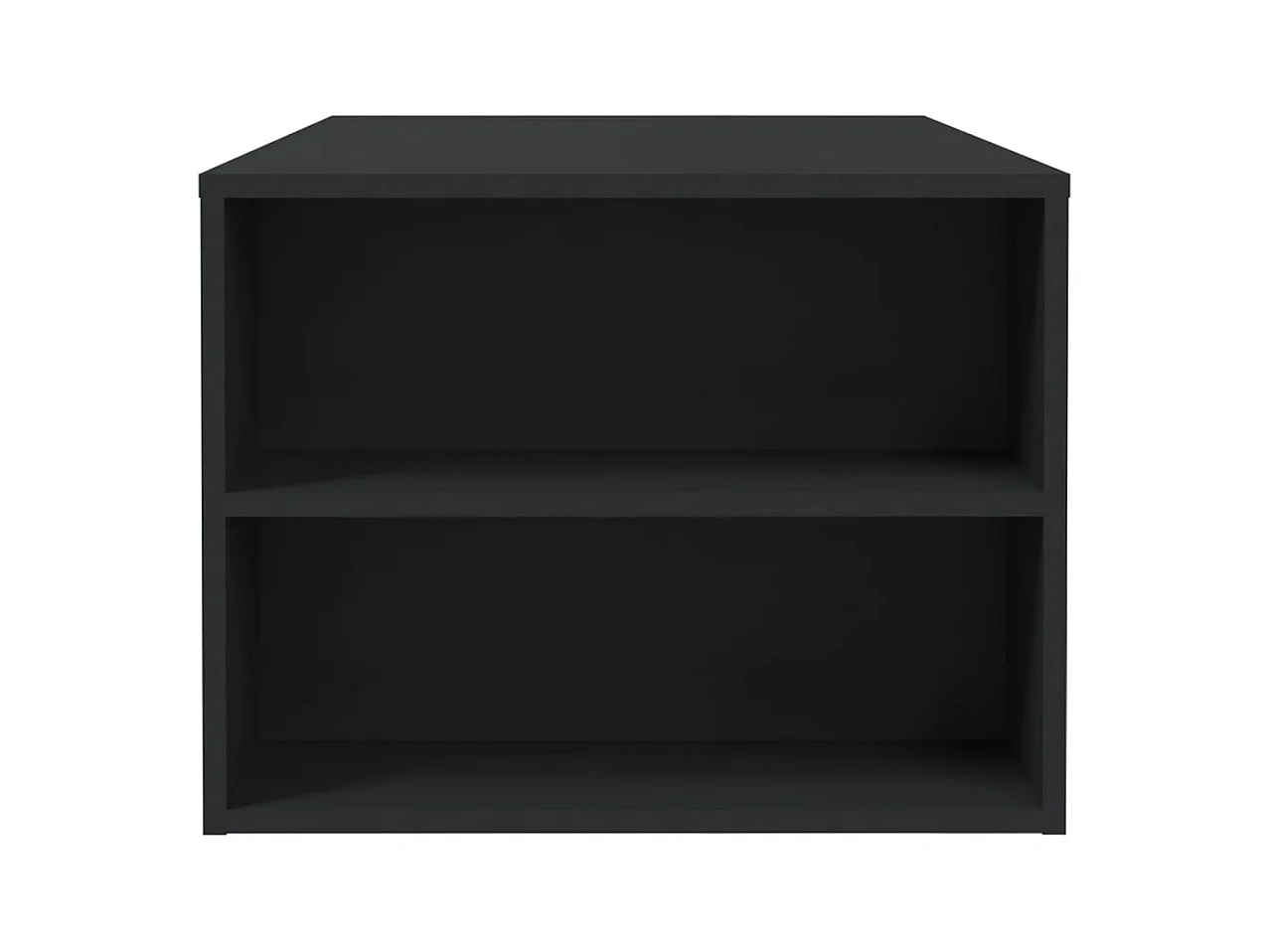 Schwarzer Couchtisch 102x55x42 cm Holzwerkstoff