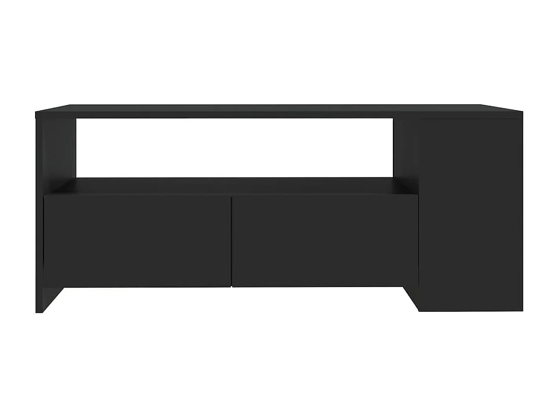 Table basse noir 102x55x42 cm bois d'ingénierie