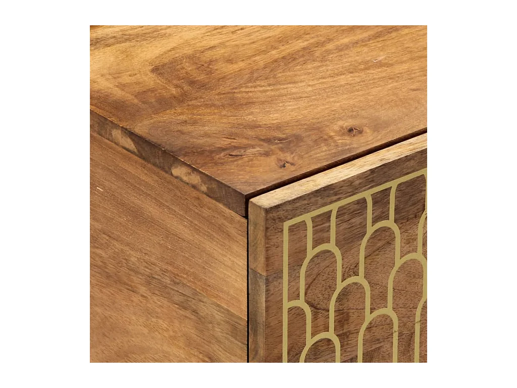 Table basse 80x50x40 cm bois de manguier massif