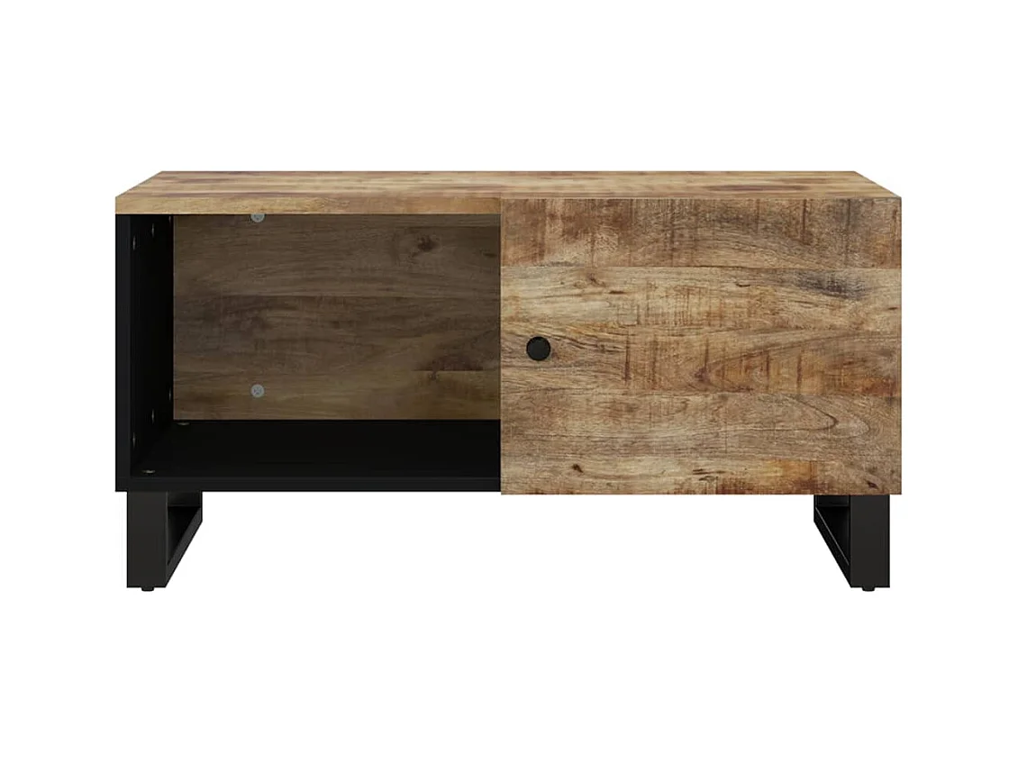 Table basse 80x50x40 cm Bois de manguier solide et d'ingénierie