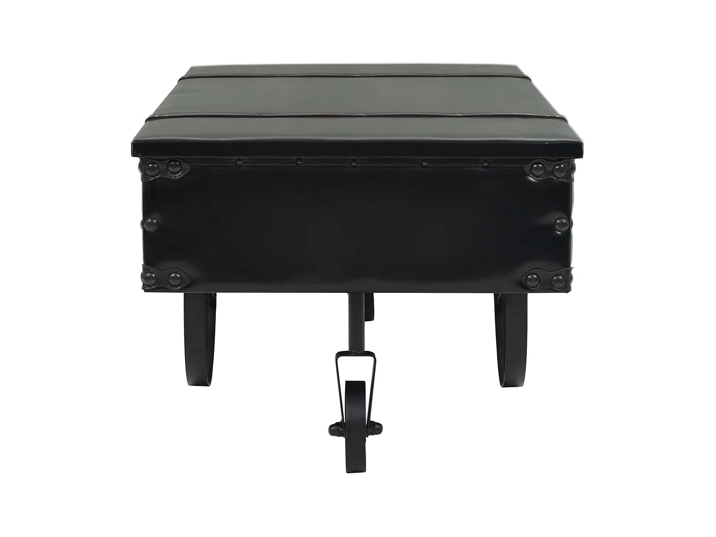 Table basse MDF et bois de sapin 110x55x43 cm