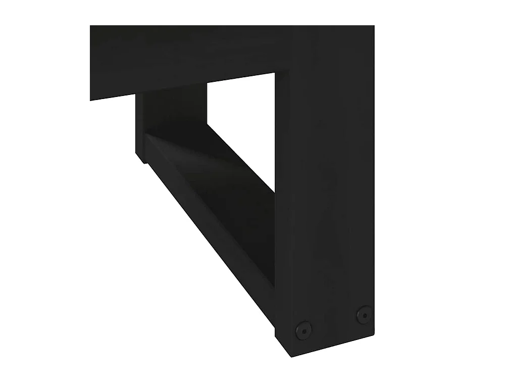 Table basse NOAIN pieds en forme de U 120x60x40 cm massif pin