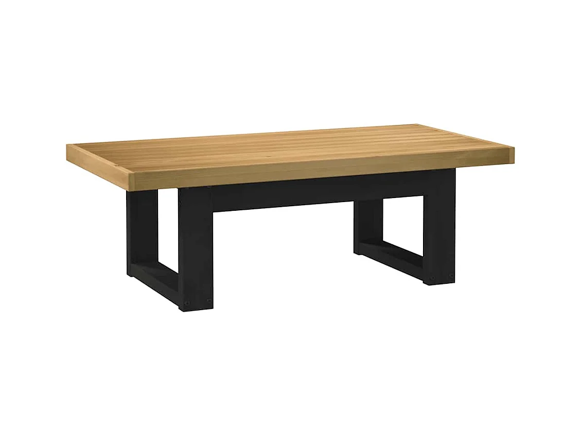 NOAIN salontafel met U-vormige poten 120x60x40 cm massief grenen