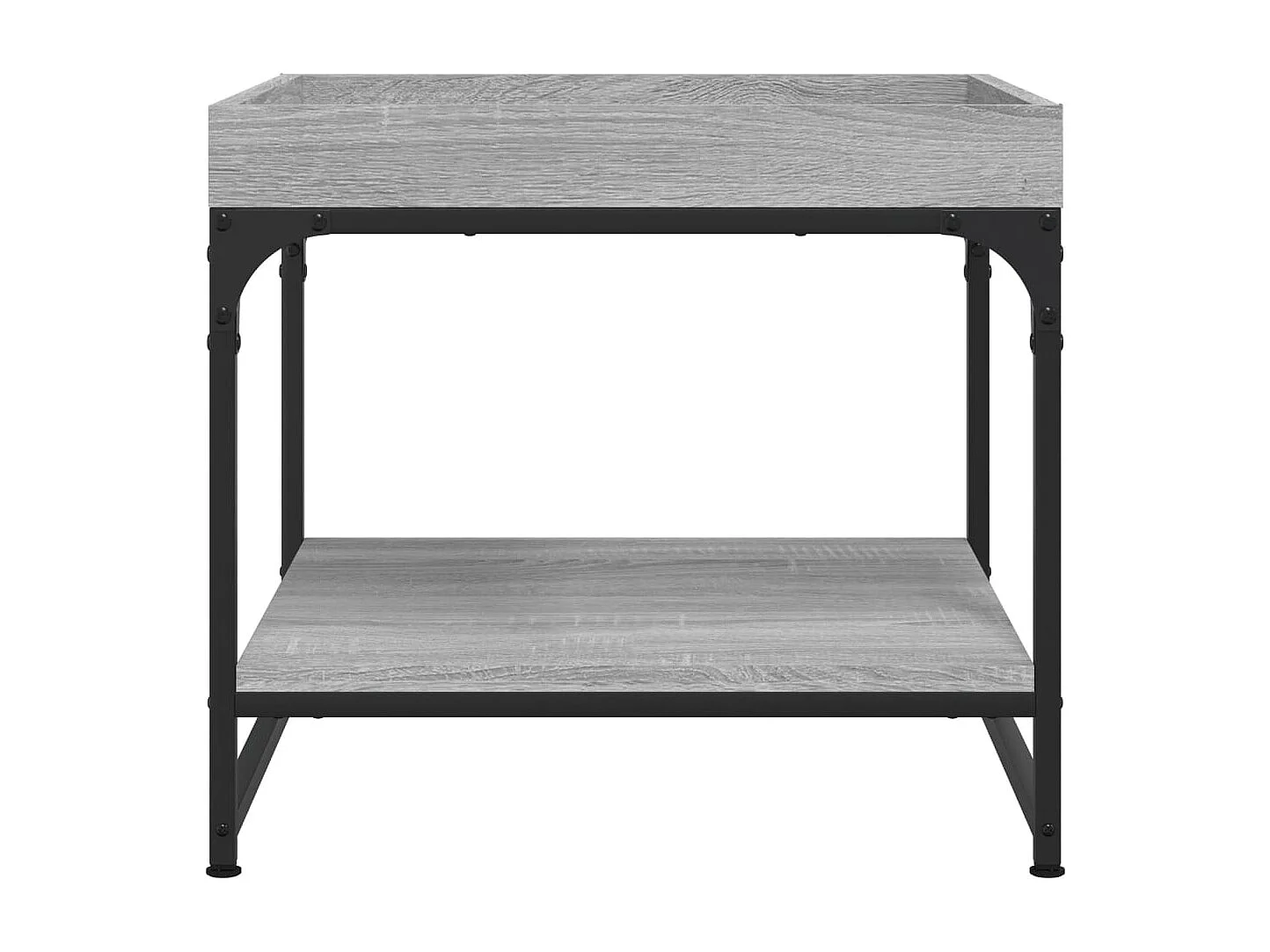 Table basse sonoma gris 49,5x49,5x45 cm bois d'ingénierie