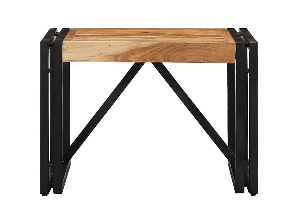 Table basse 50x50x35 cm bois massif d'acacia