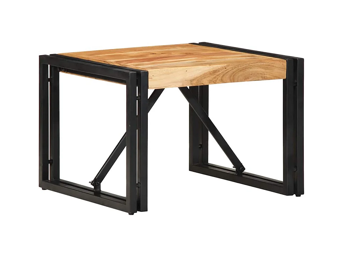 Table basse 50x50x35 cm bois massif d'acacia