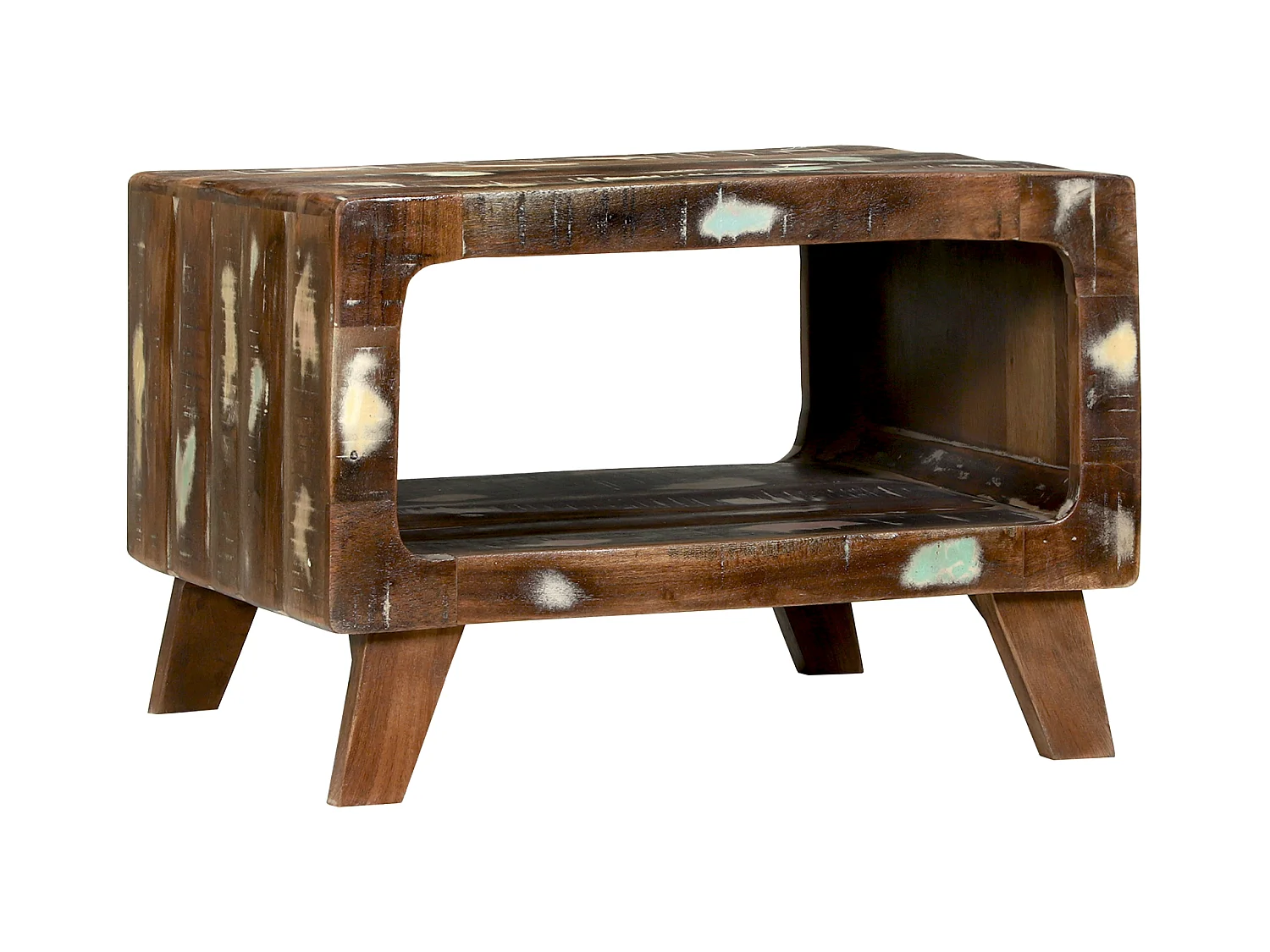 Table basse 50x50x35 cm en bois de récupération