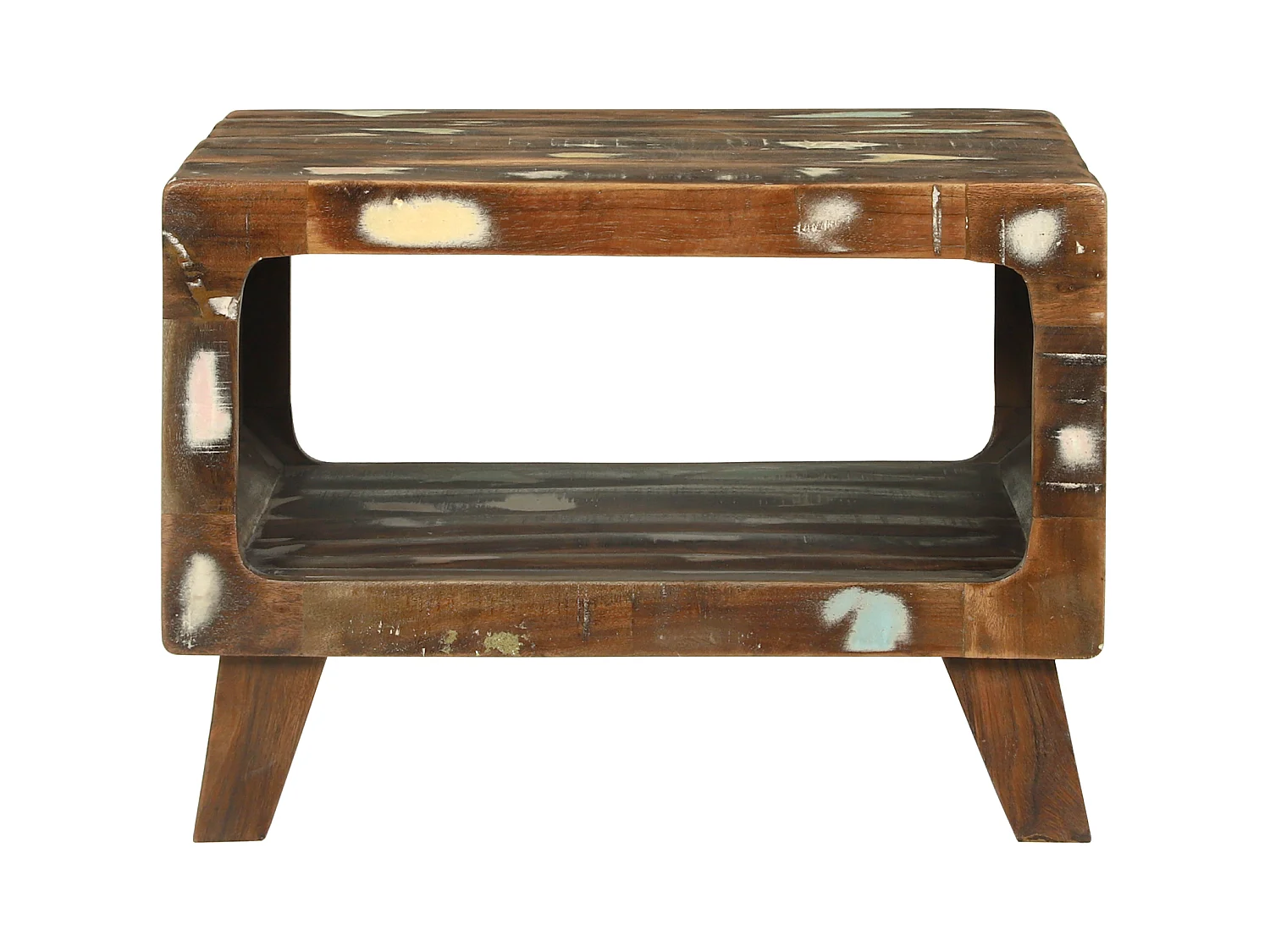 Table basse 50x50x35 cm en bois de récupération