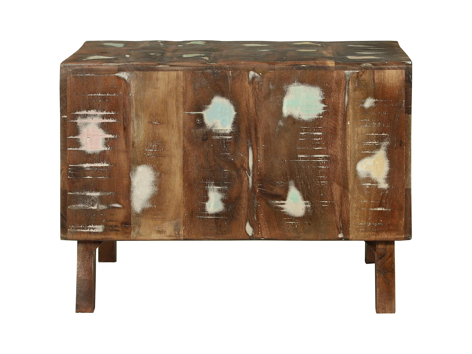 Table basse 50x50x35 cm en bois de récupération